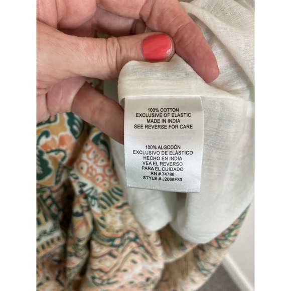 Bila77 Women's Maxi Dress Size L Boho Smocked Festival Coachella Retro Hippie - Picture 10 of 14